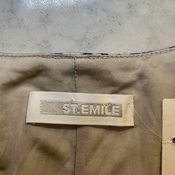 NWT St. Emile Hugo Amethyst Dress Women's Sz 8 Purple Gray - Picture 4 of 10